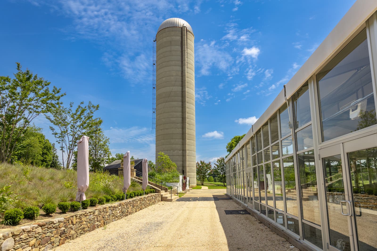 Glass Manor with silo
