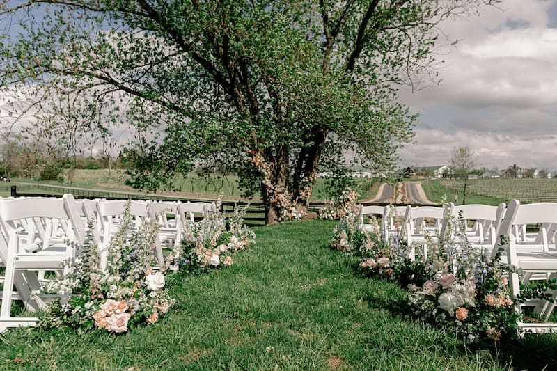 Willow Tree ceremony setting