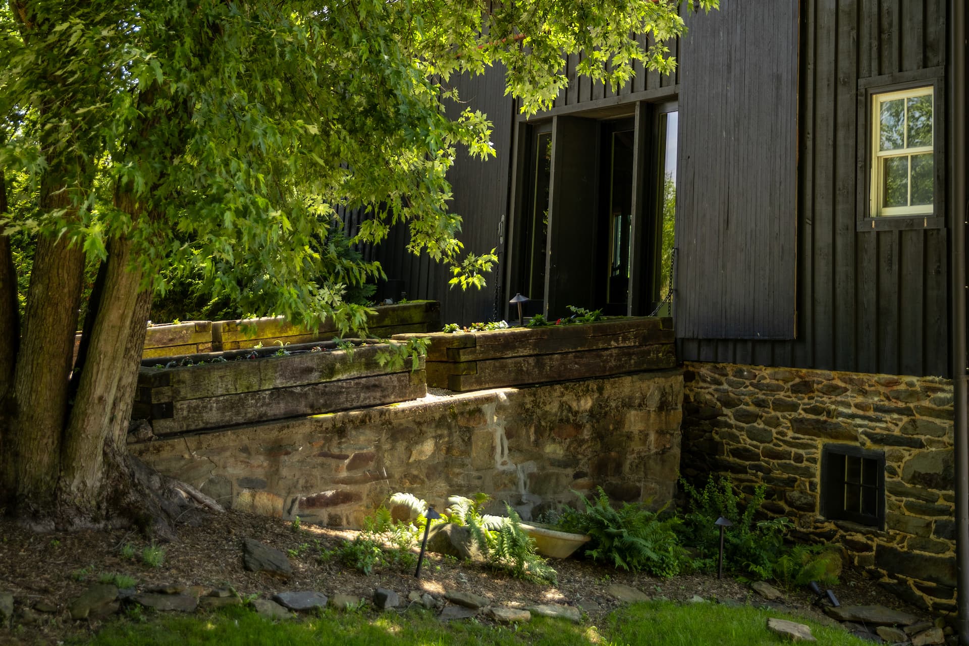 Bank Barn interior